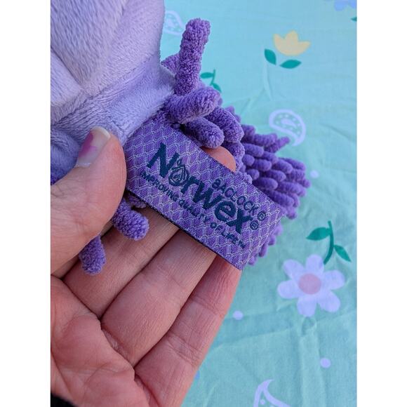 Norwex Kids Pet To Dry Hand Towel Purple Unicorn Kids Bathroom Girls Chenille - Picture 3 of 5